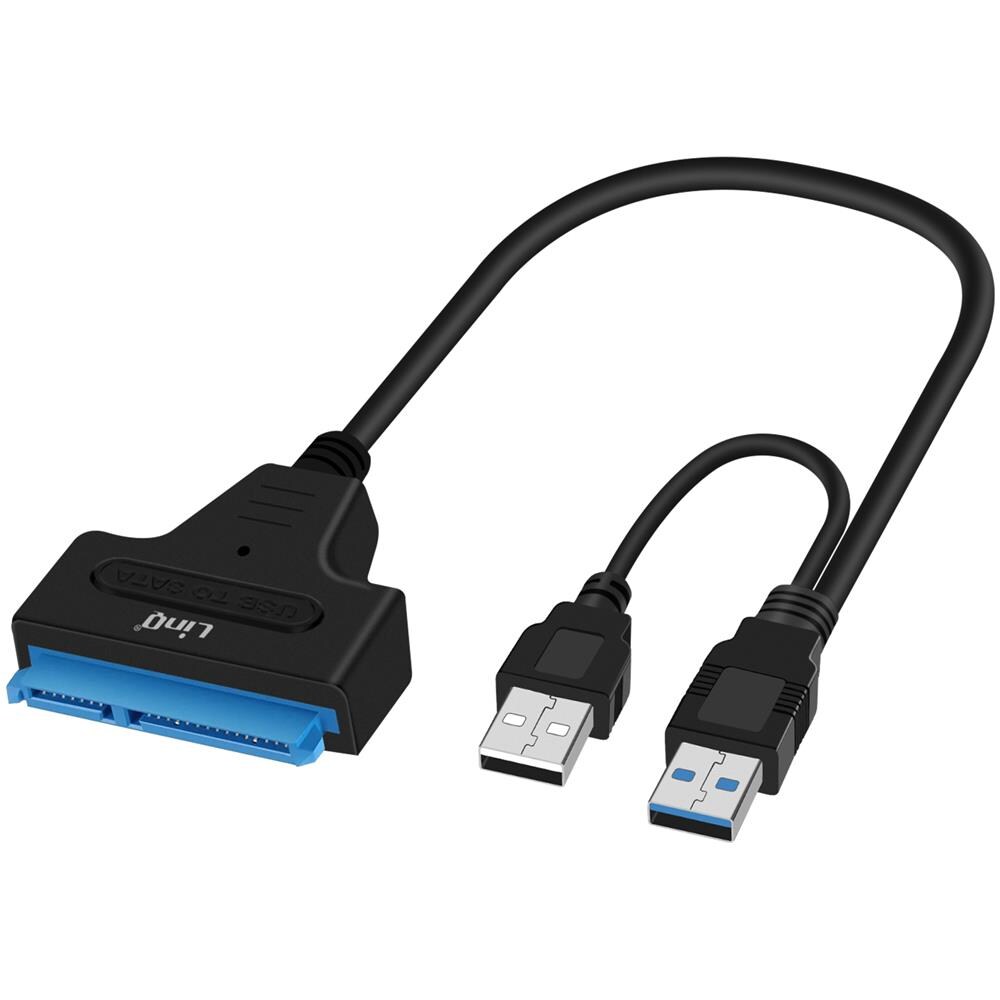 Cavo Adattatore Usb 2.0 Verso Sata O Ssd 2,5 Pollici Design Compatto Nero - Foto 1