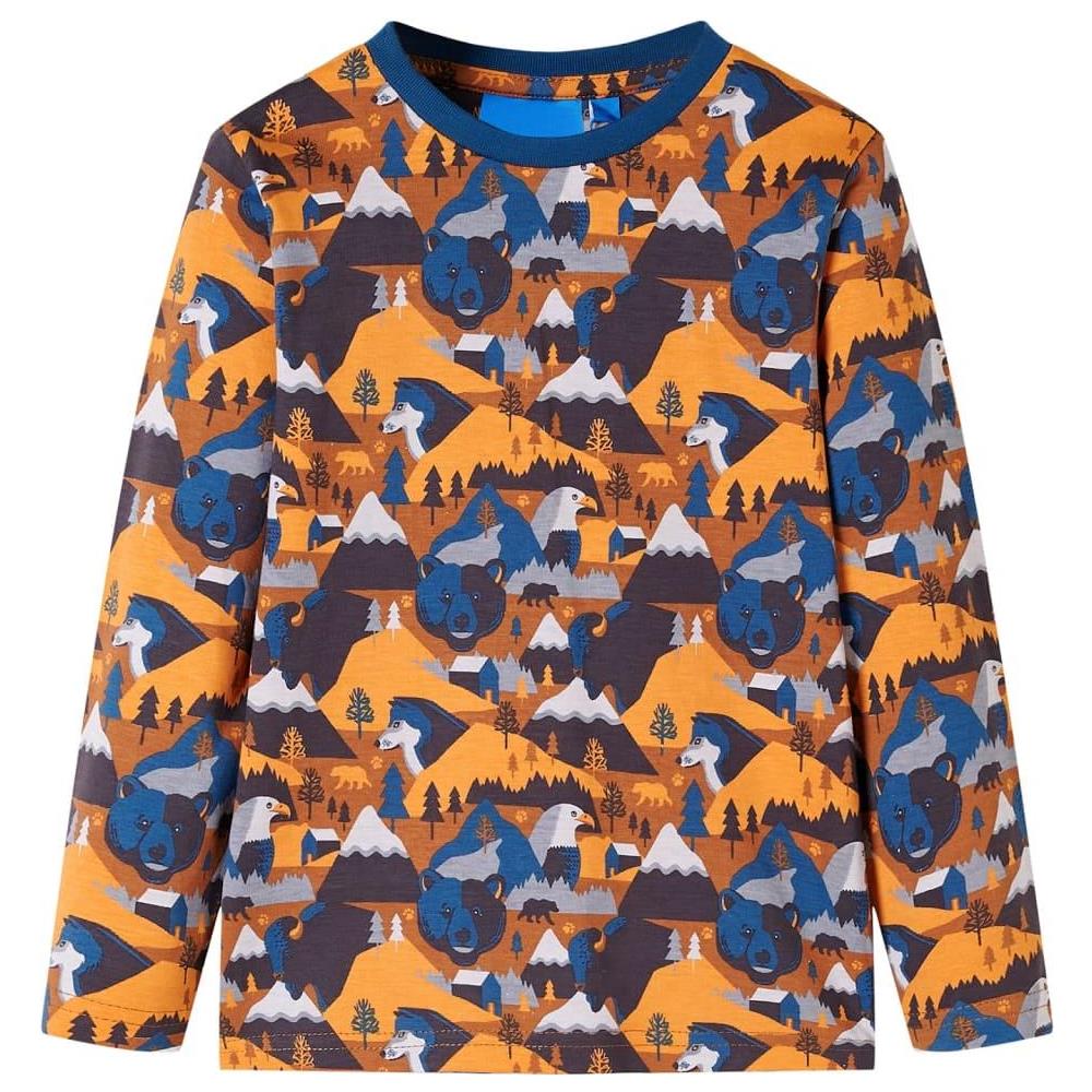 Pigiama per Bambini Maniche Lunghe Cognac 116 - Foto 2