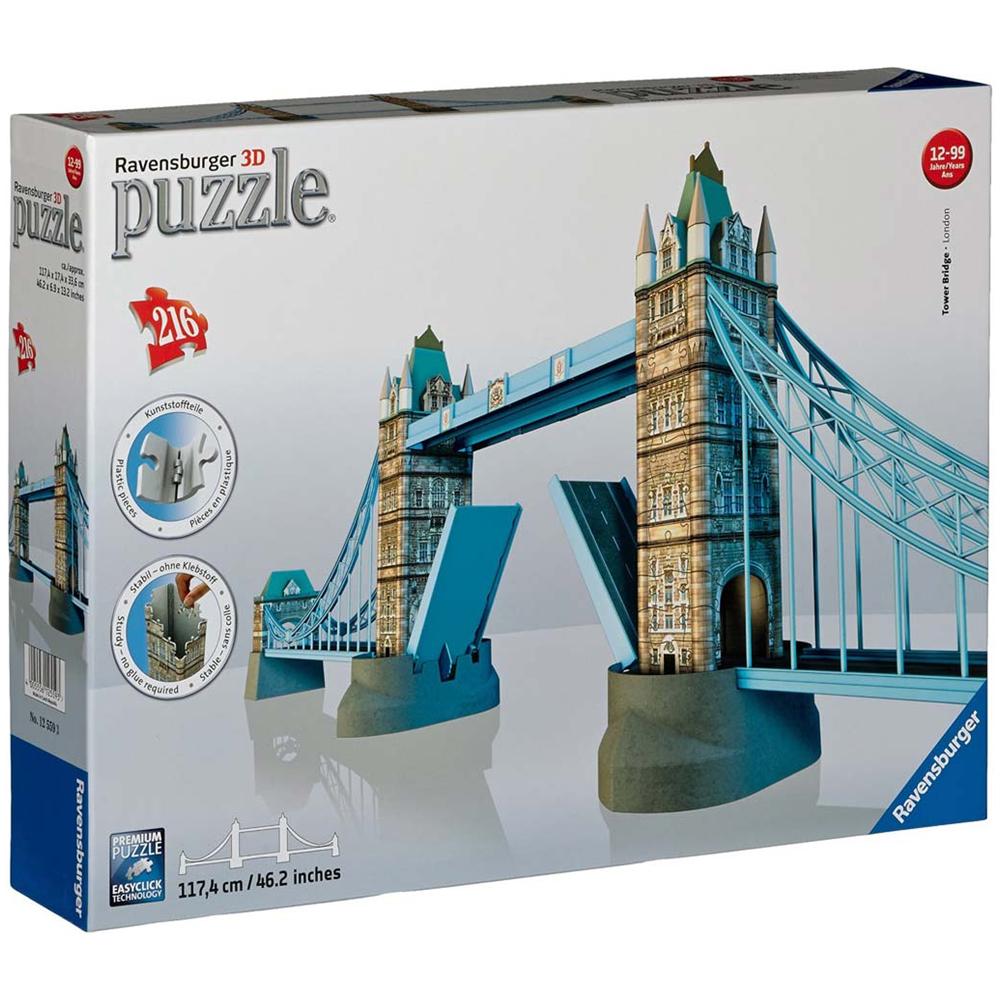 Puzzle 3D Tower Bridge 216 pz 117 x 17 x 34 cm 12559 - Foto 2