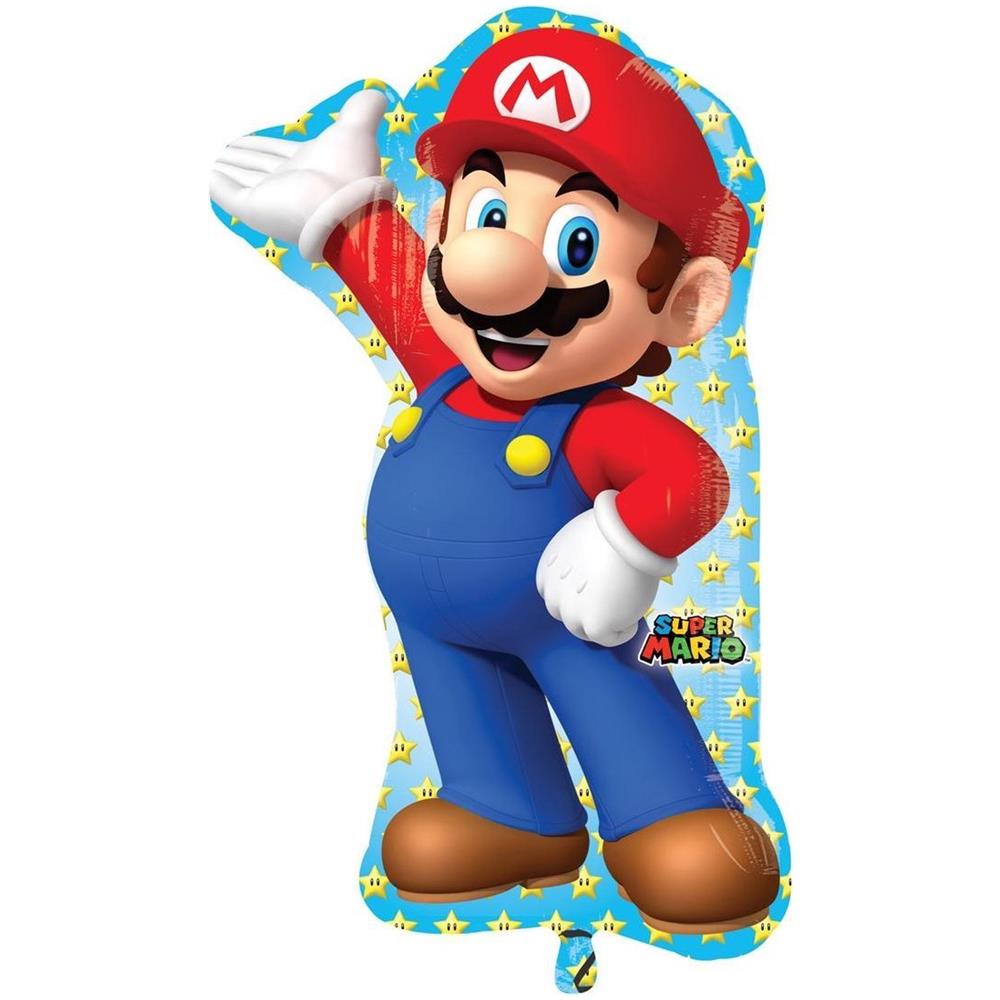 Palloncino Foil Super Mario Bros 33'' Supershape 32010 - Foto 3