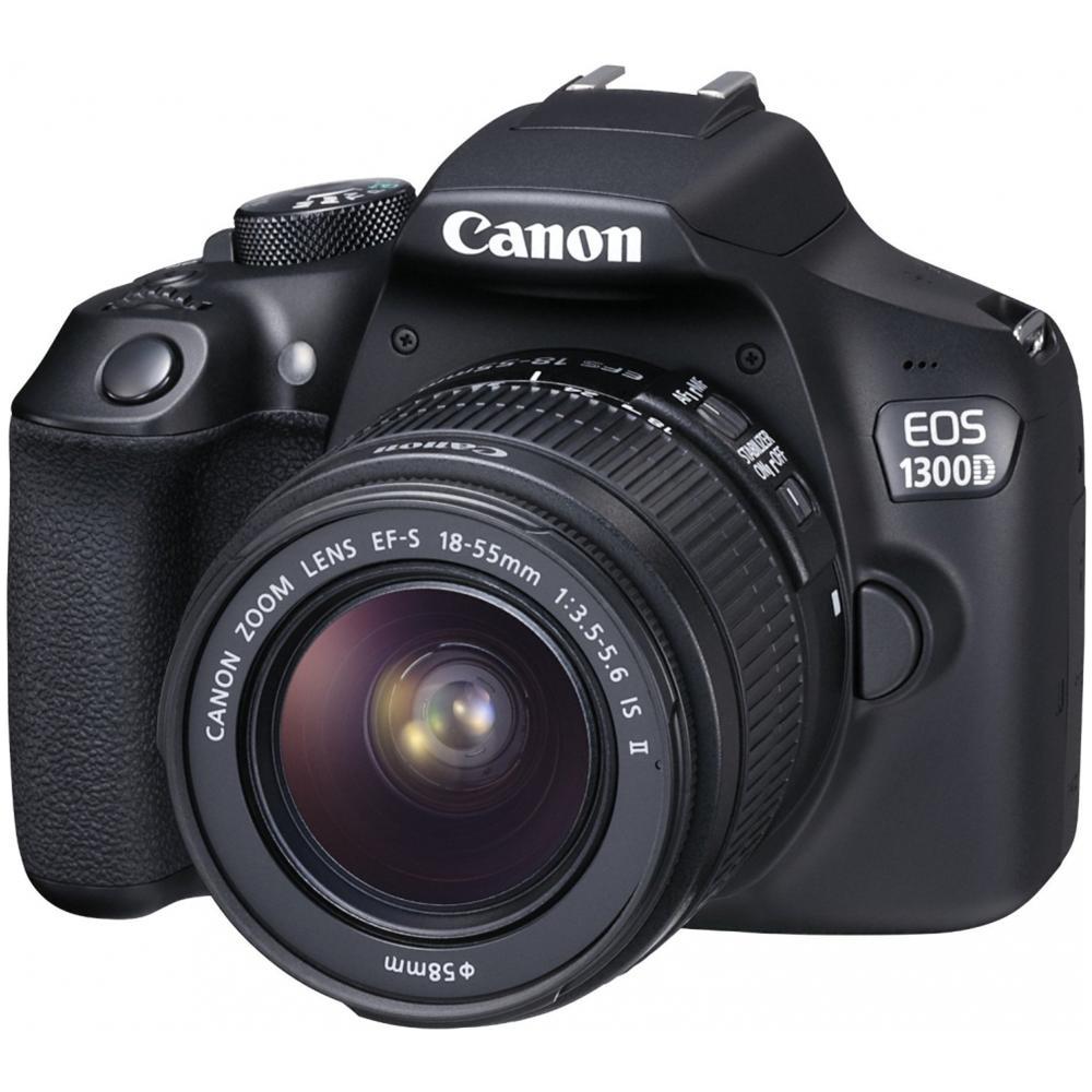 EOS 1300D Kit EF-S 18-55mm f / 3-5-5.6 IS II + EF-S 55-250mm Sensore CMOS 18 Mpx Display 3" Filmati Full HD Wi-Fi NFC  - Foto 1