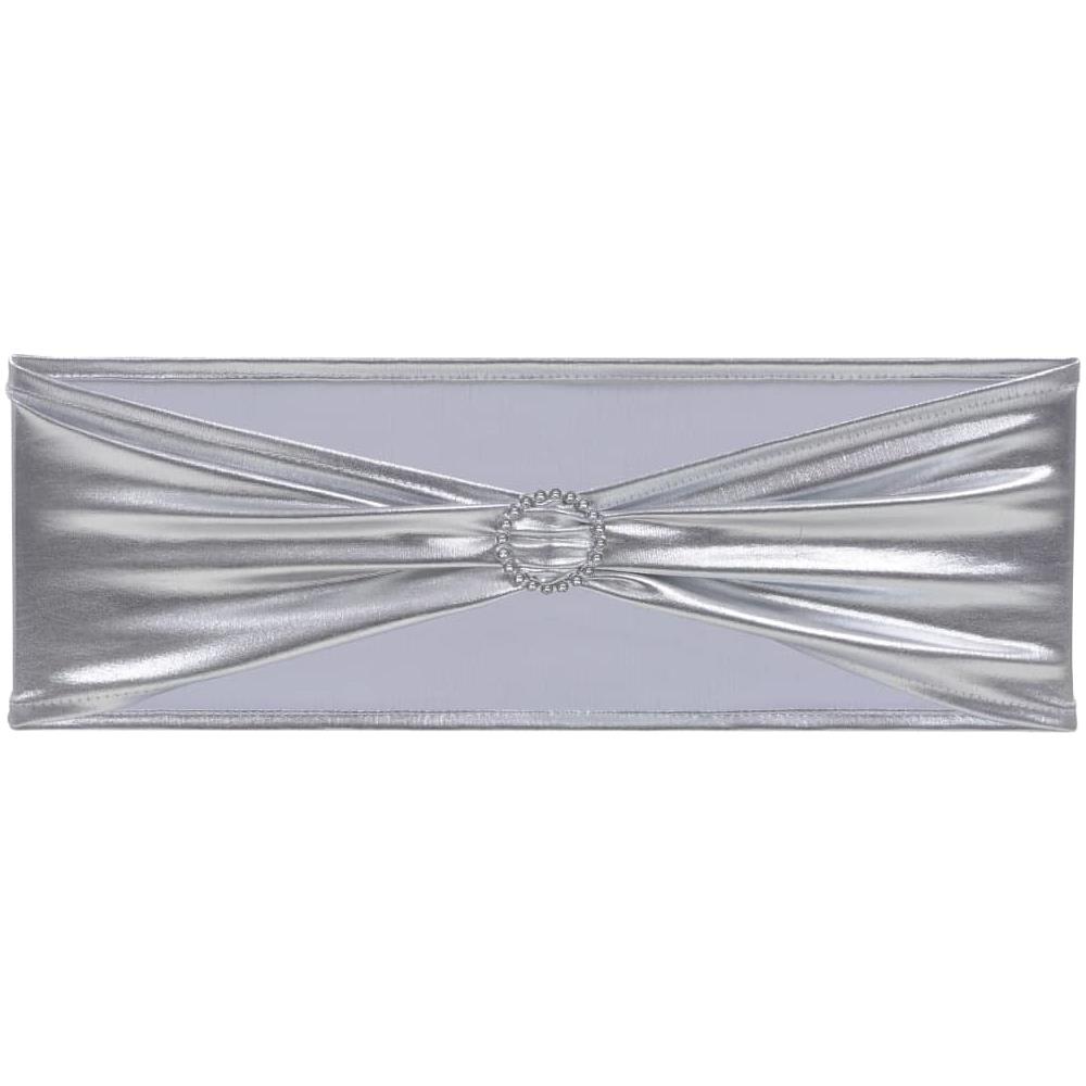 Nastri Ornamentali Per Sedie 25pz Con Fibbia Diamantata Argento - Foto 3