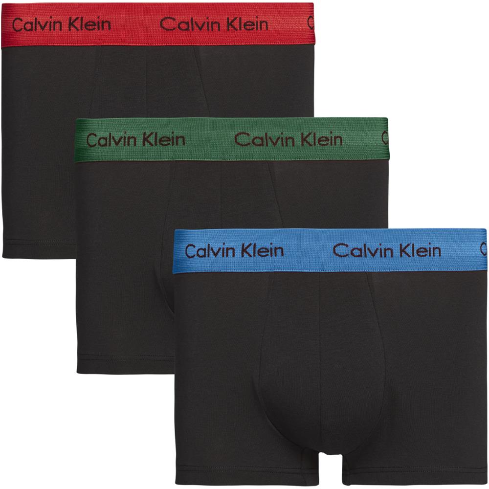 Intimo Uomo Calvin Klein 0000u2664g Trunk 3 Pack Bzp Eden / vall. blue / tem. wb - Foto 1