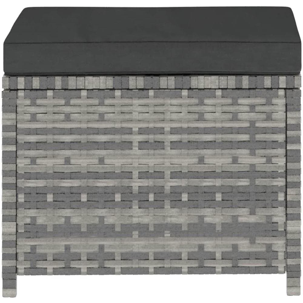 Set Divani Da Giardino 5 Pz Con Cuscini In Polyrattan Grigio - Foto 8