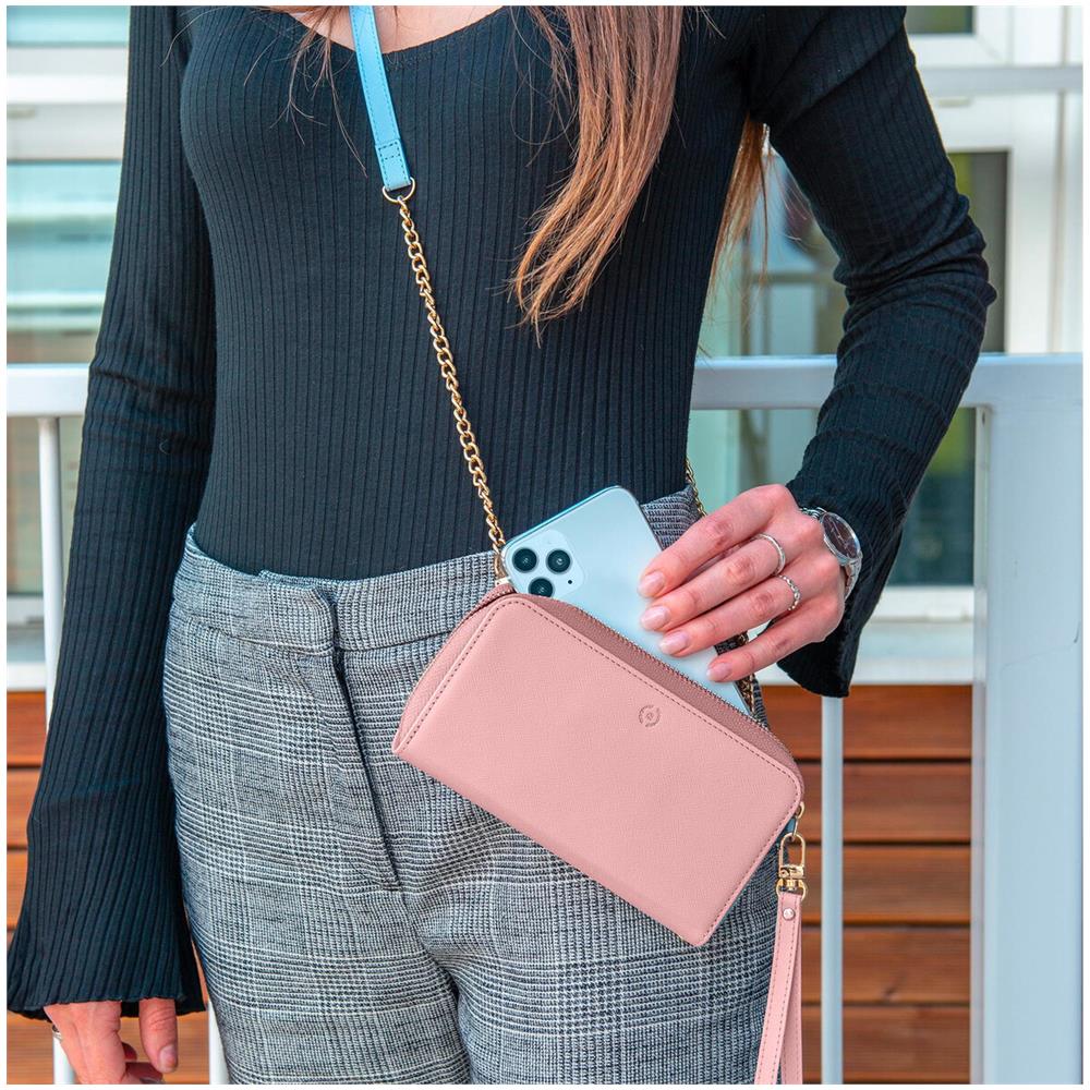 Pochette Celly Universale Modello Venere In Simil Pelle Rosa Cipria - Foto 2
