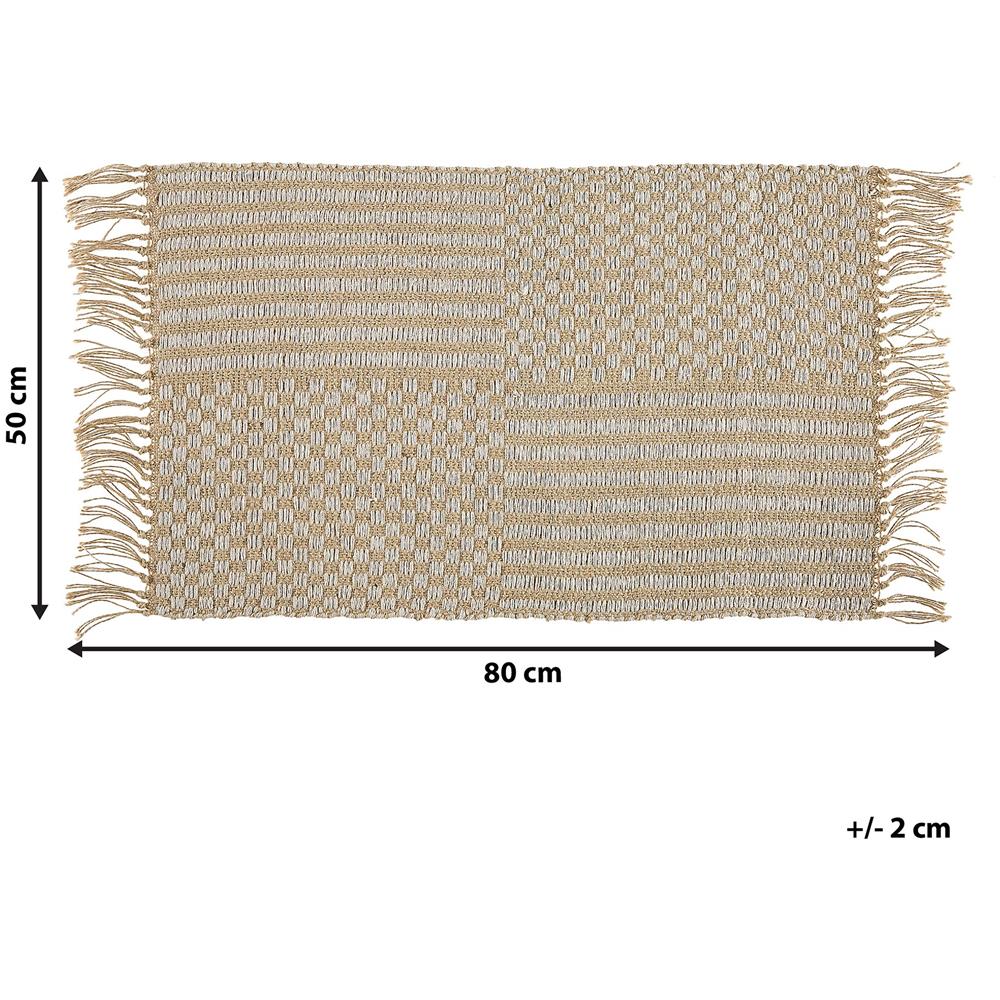 Tappeto In Iuta 50 X 80 Cm Beige Adabag - Foto 2