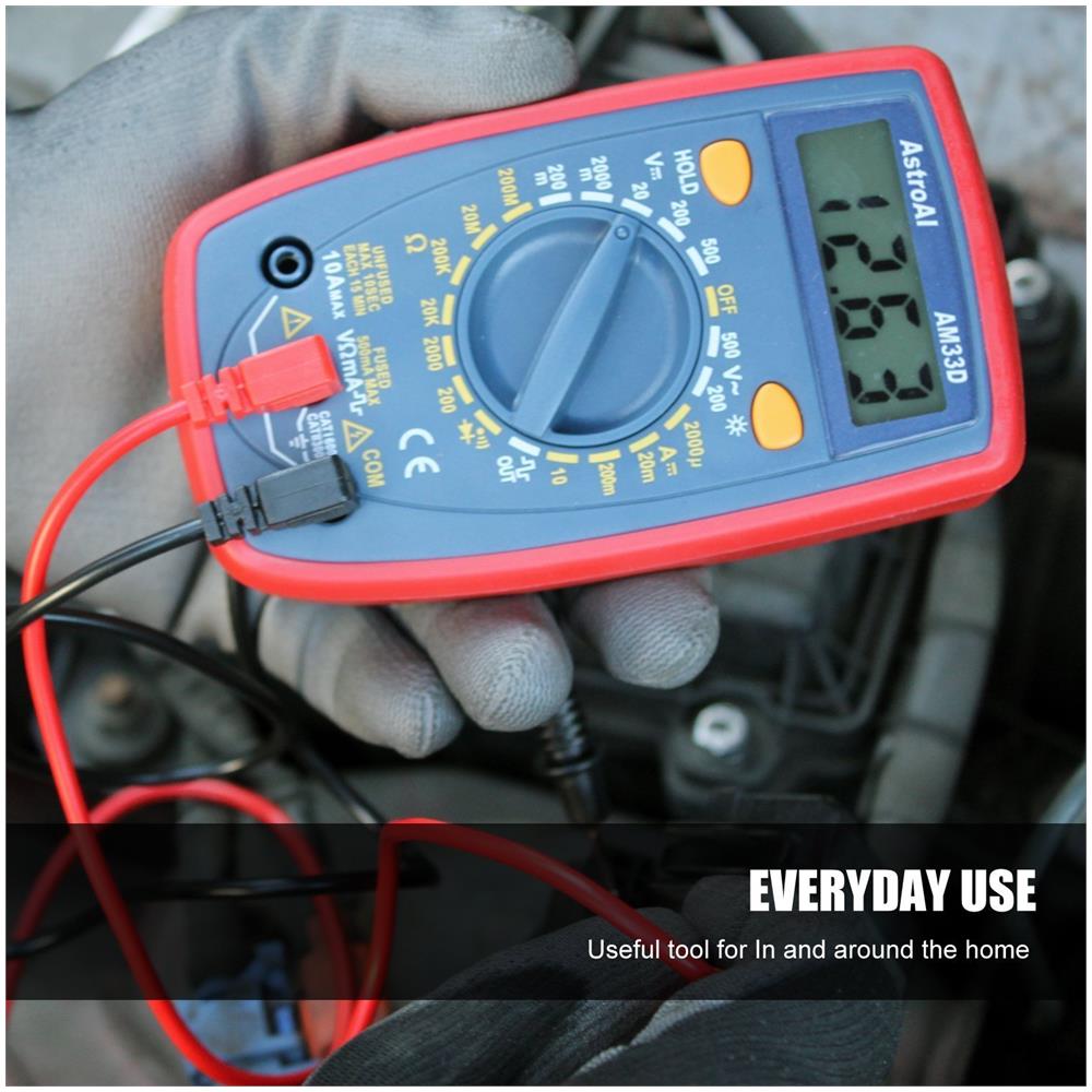 Multimetro Digitale Ohm Volt Amp E Diodo Di Tensione Tester Con Lcd Retroilluminato Misurazione Strumento Elettronico Di Prova Del Tester - Foto 4