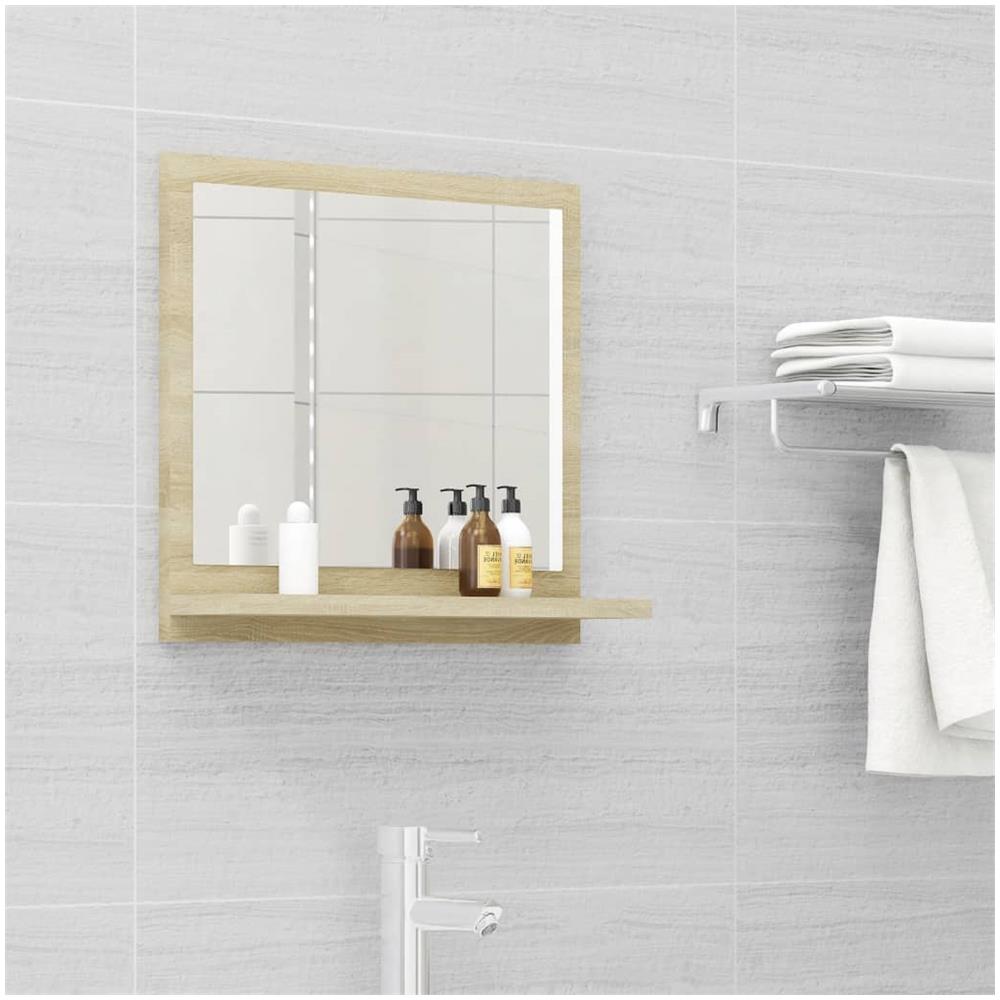 Specchio da Bagno Rovere Sonoma 40x10,5x37 cm Legno Multistrato - Foto 1