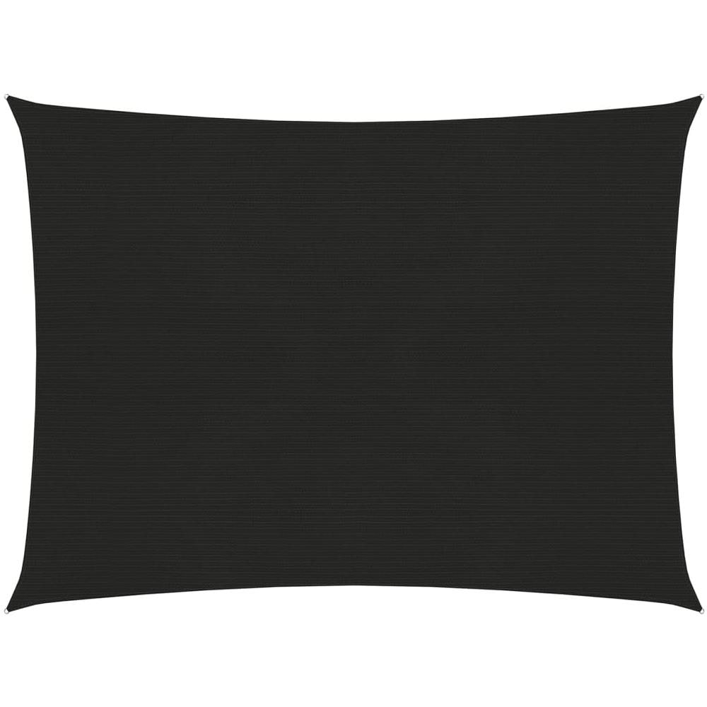 Vela Parasole 160 g / m² Nera 5x6 m in HDPE - Foto 1