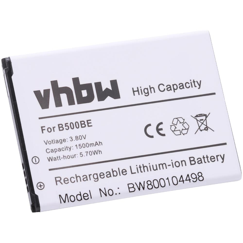 Batteria Sostituisce Samsung B500, B500be, B500bu Per Smartphone Cellulare (1400mah, 3,7v, Li-ion)  - Foto 1