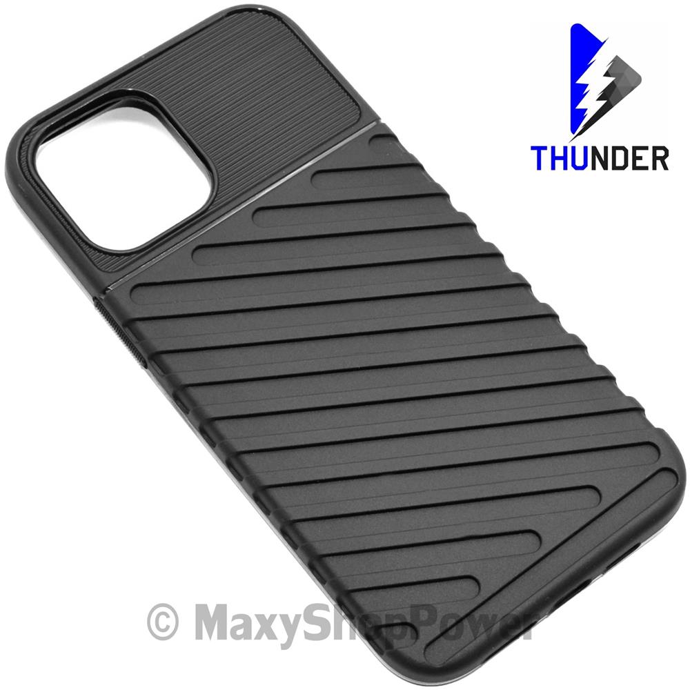Thunder Custodia Tpu Silicone Cover Case Per Apple Iphone 12 Pro Max Black - Foto 1