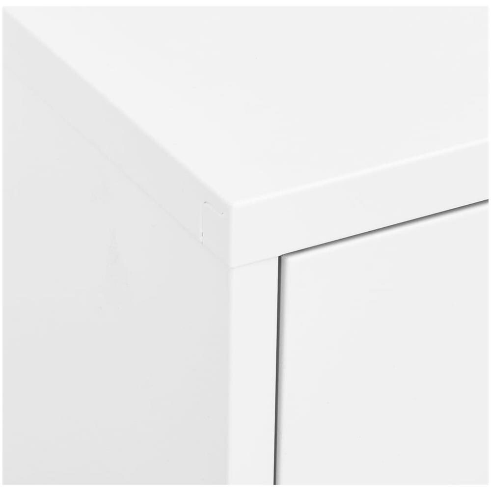 Armadietto Bianco 80x35x101,5 Cm In Acciaio - Foto 3
