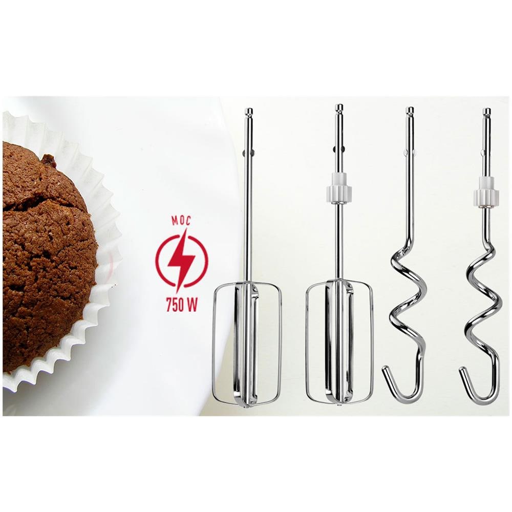 Impastatrice Planetaria MMR-20Z con Capacità 3 Litri Potenza 750 W Colore Bianco - Foto 6