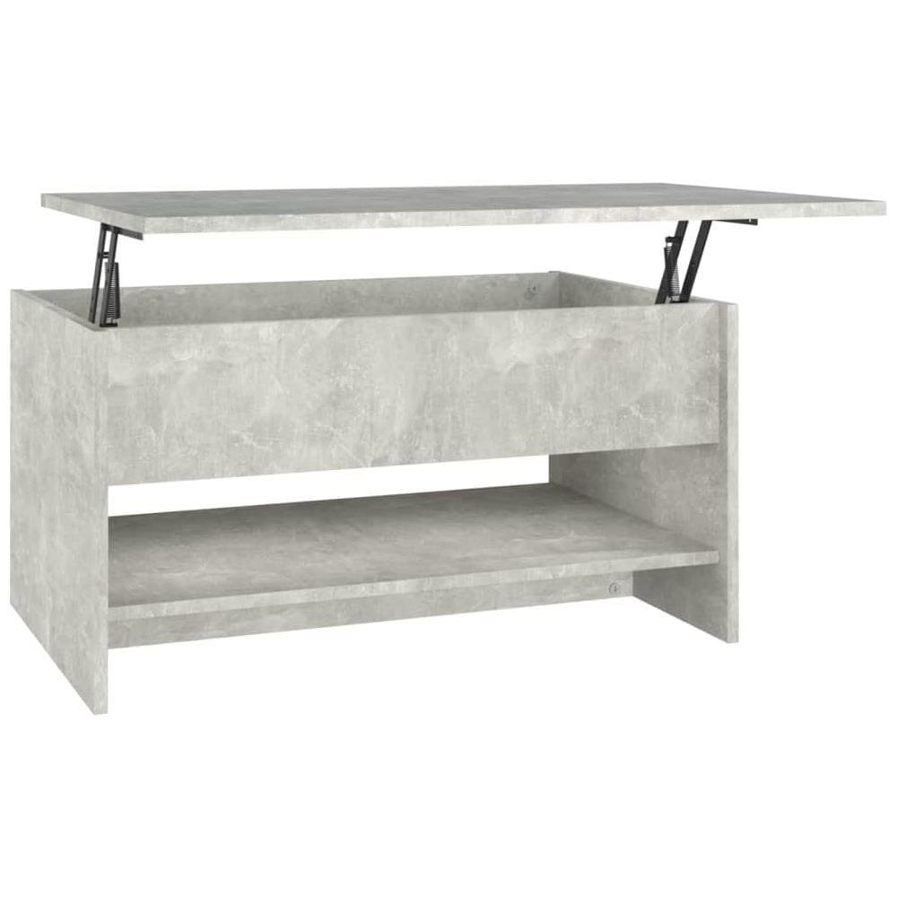 Tavolino Da Salotto Grigio Cemento 80x50x40cm Legno Multistrato - Foto 2