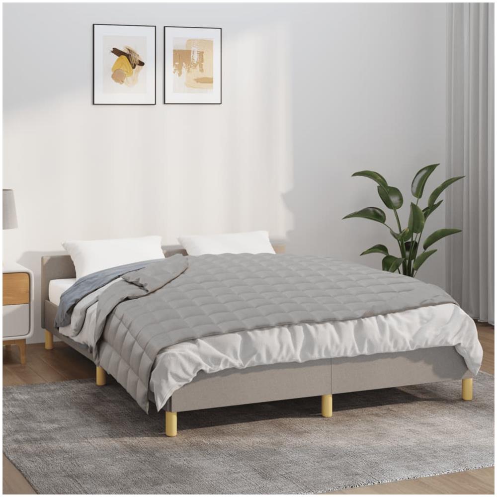 Coperta Ponderata Grigia 150x200 cm 11 kg Tessuto - Foto 1