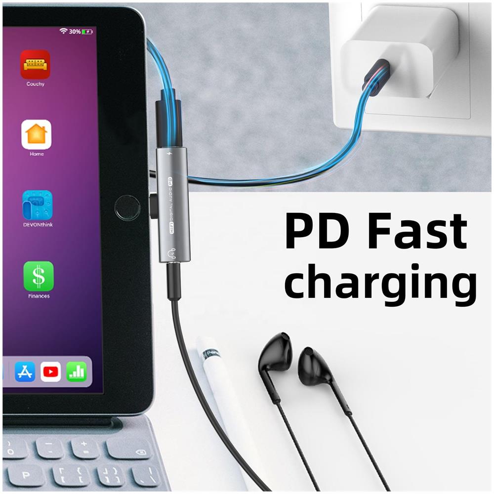 Adattatore Da Usb-c A 3,5 Mm Per Cuffie E Caricabatterie Black - Foto 2