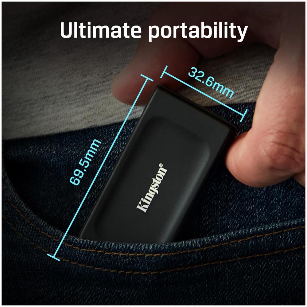 SSD Esterno 1 TB Serie XS1000 Interfaccia USB-C Colore Nero - Foto 4