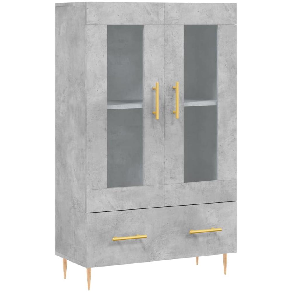 Credenza Grigio Cemento 69,5x31x115 Cm In Legno Multistrato - Foto 2