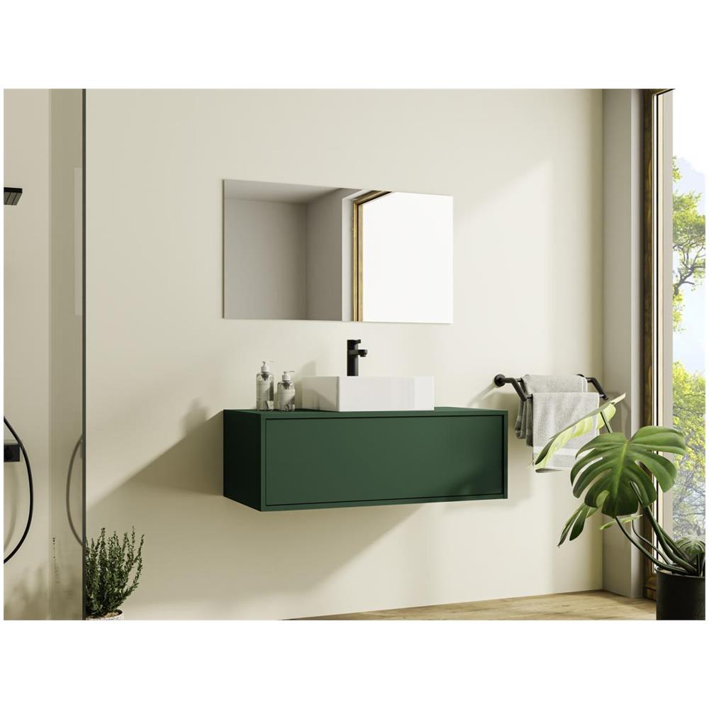 Lavabo Da Appoggio Tondo 37,5x37,5x13,5 Nero Opaco | Tirreno - 10