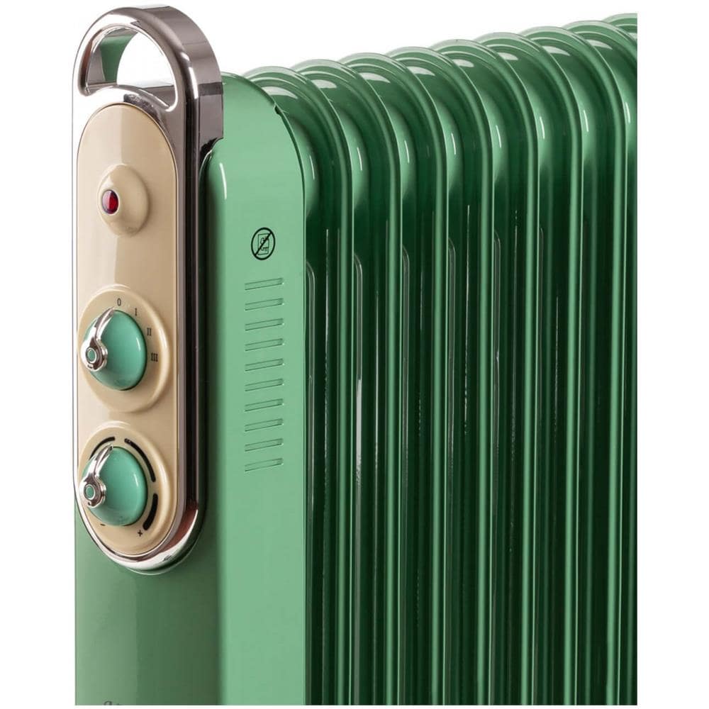 Radiatore a Olio Linea Vintage 8252 11 Elementi 2500 W Verde - Foto 2