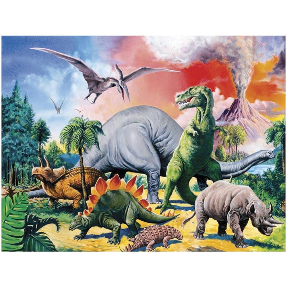 Puzzle Dinosauri 100 pz 49 x 36 cm 10957 - Foto 2