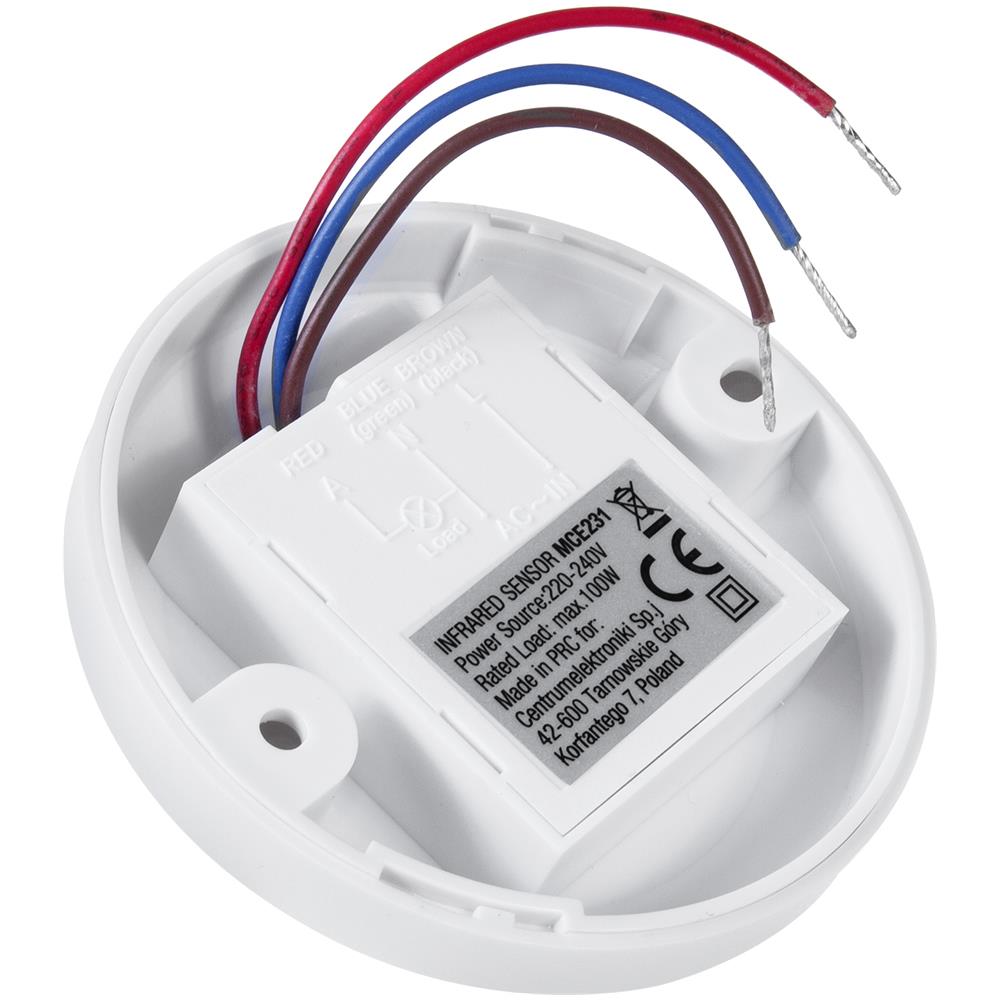 Sensore A Soffitto Con Sensore Di Movimento Pir Energy Mce231 Portata Max 100 W (led) 6 M - Foto 2