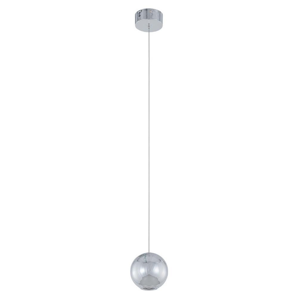 Lampada A Sospensione Moderna A Led, Cromata, Bianco Caldo 3000k 320lm - Foto 2