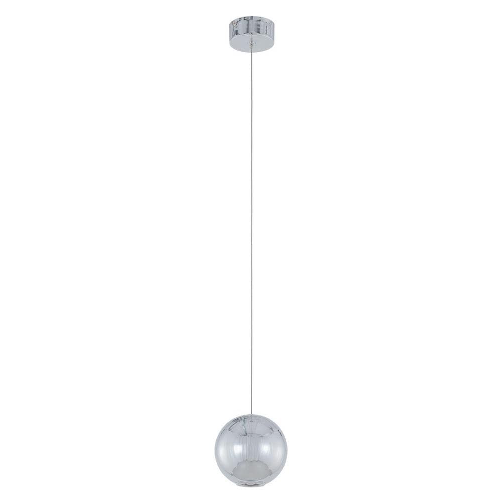 Lampada A Sospensione Moderna A Led, Cromata, Bianco Caldo 3000k 320lm - Foto 1
