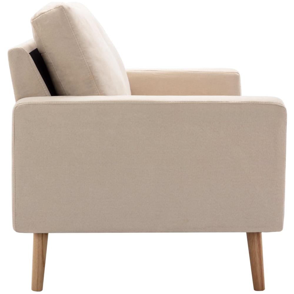 Set Divani 2 Pz In Tessuto Crema - Foto 8