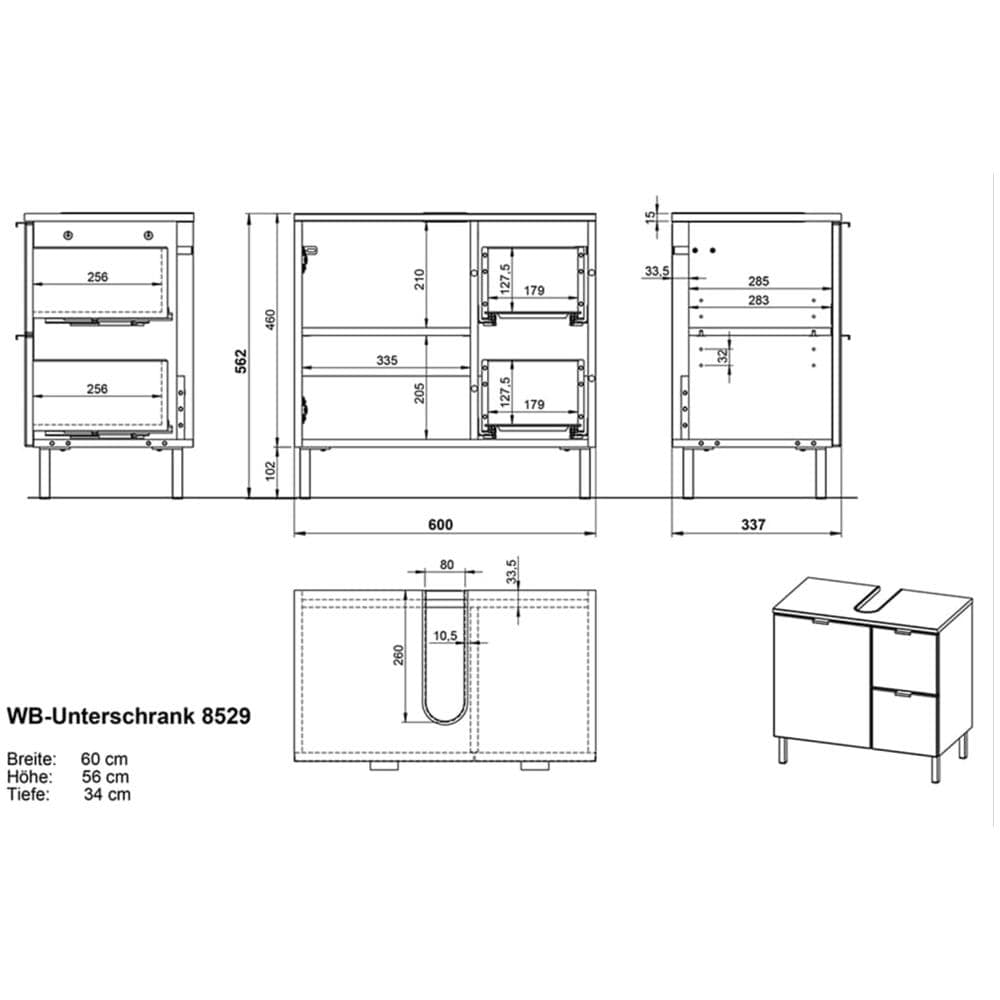 Tavolino da Salotto in Legno Massello 110x60x45 cm - Foto 2