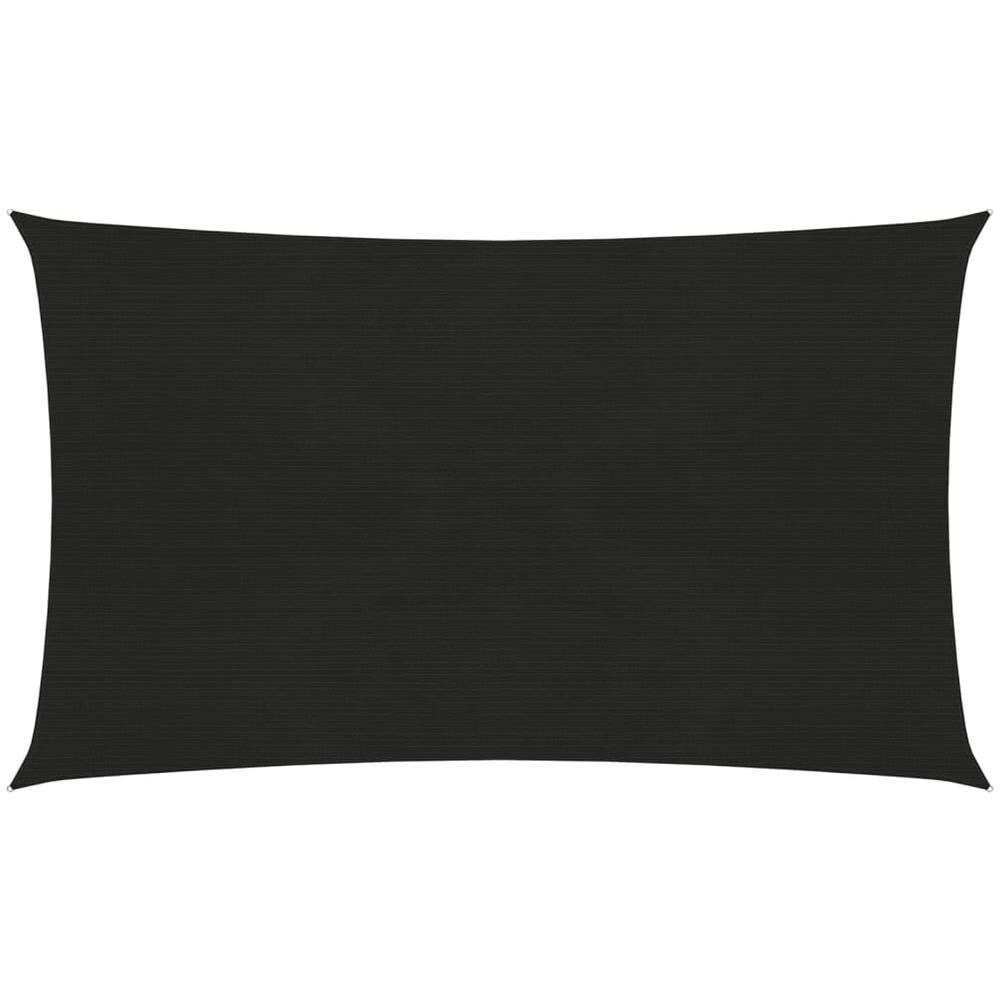Vela Parasole 160 g / m² Nera 4x7 m in HDPE - Foto 1