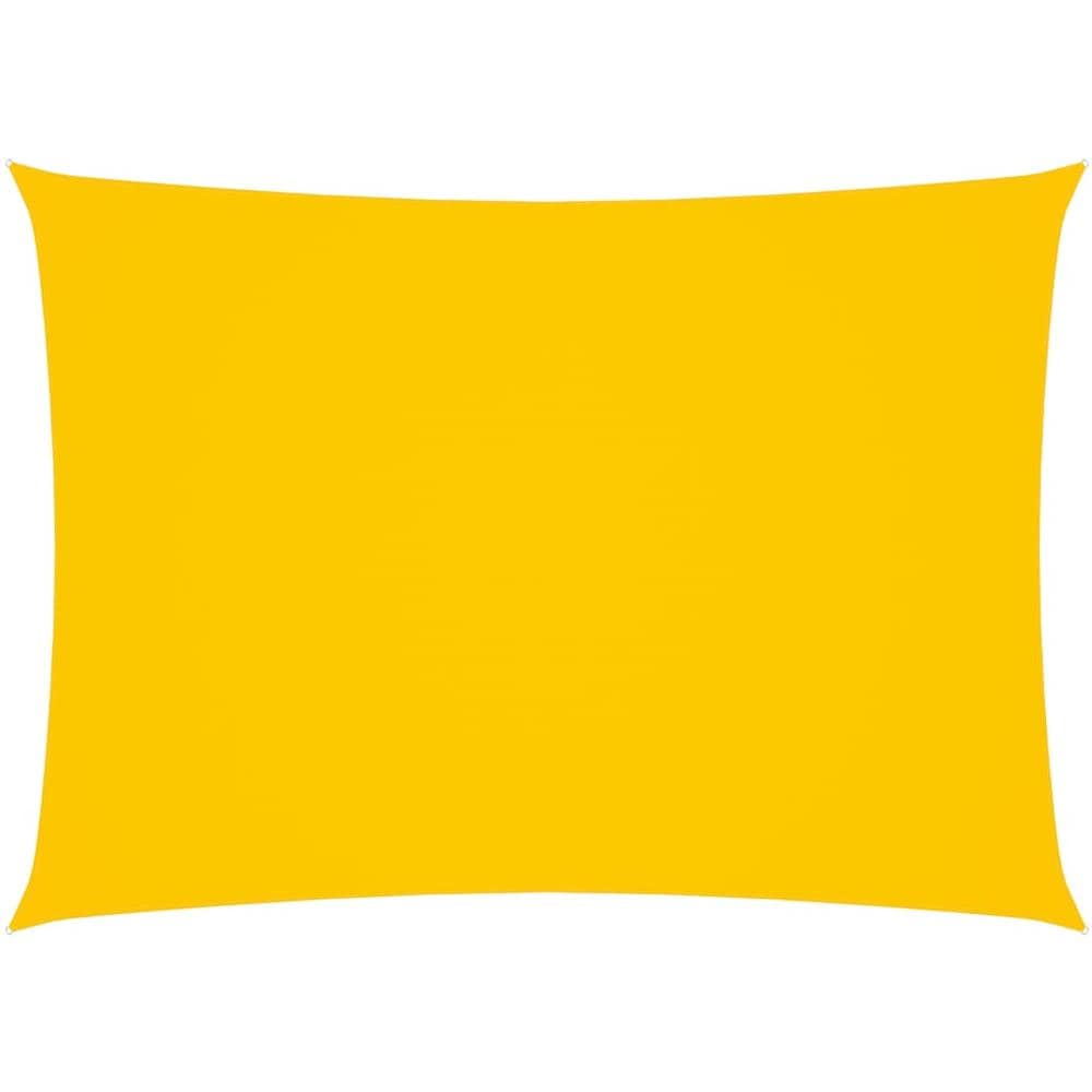 Parasole a Vela Oxford Rettangolare 5x7 m Gialla - Foto 1