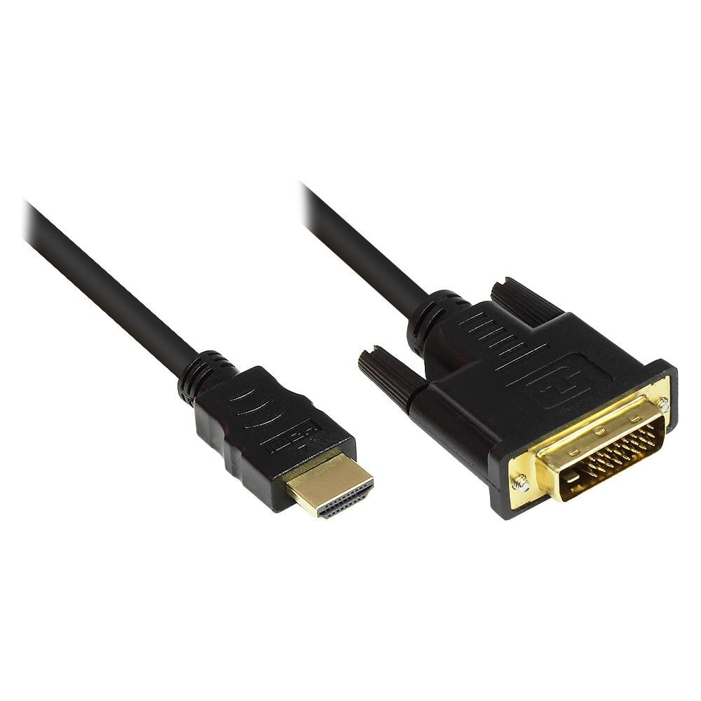 5m HDMI / DVI-D 5m HDMI DVI-D Nero - Foto 1