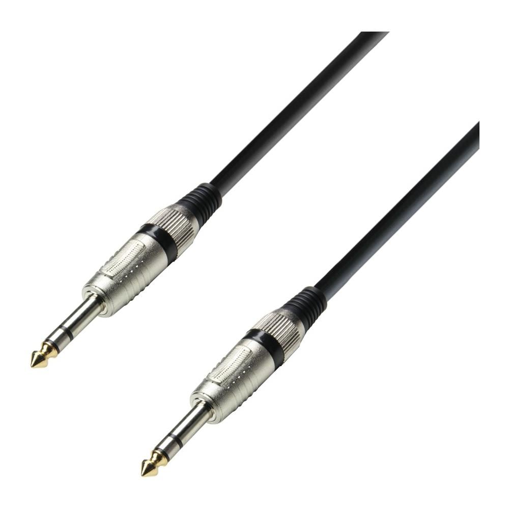 K3 BVV 0600 6m 6.35mm TRS 6.35mm TS Nero, Argento cavo audio - Foto 1