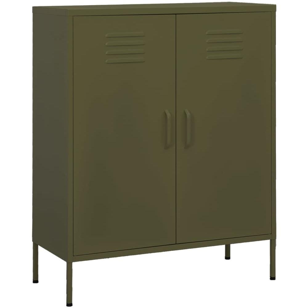 Armadietto Verde Oliva 80x35x101,5 Cm In Acciaio - Foto 1