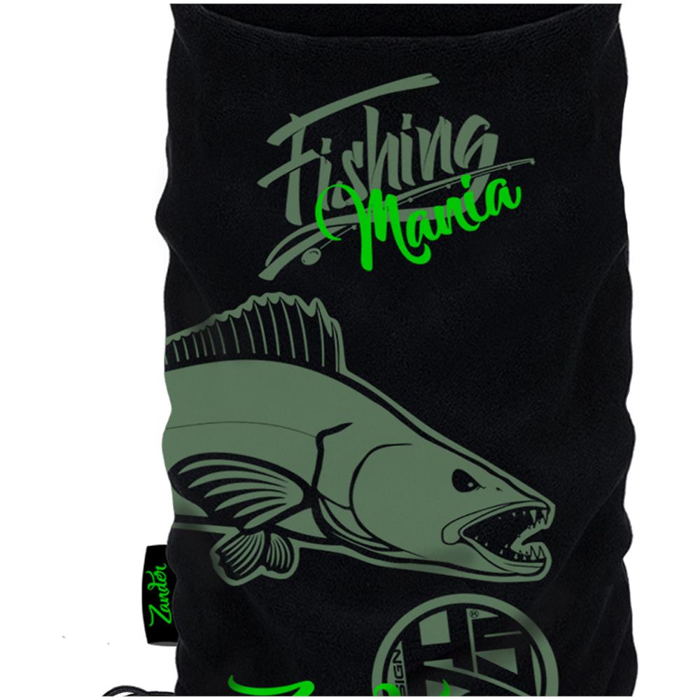 Scaldacollo Zander Fishing Mania Nero One Size - Foto 2