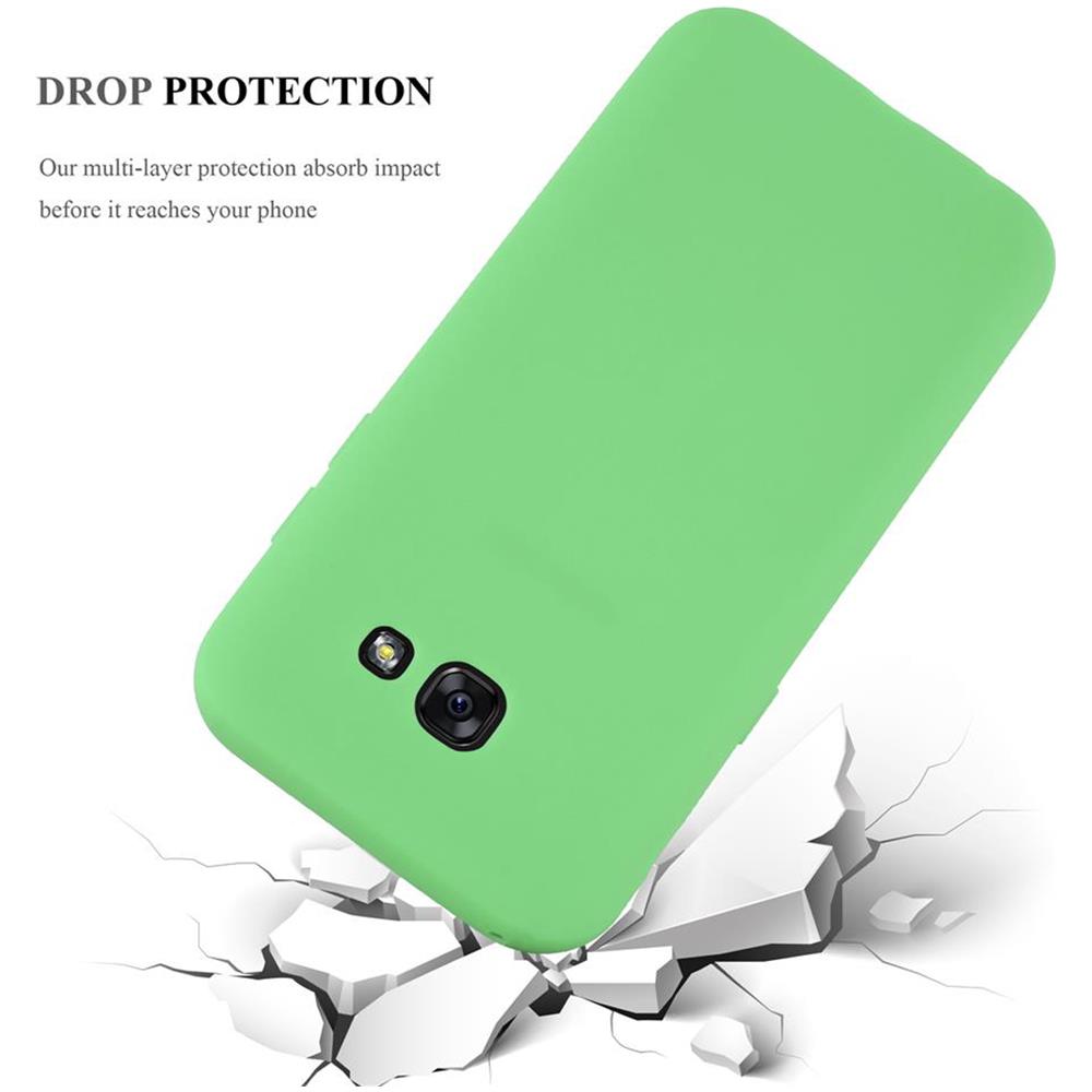 Custodia Compatibile Con Samsung Galaxy A7 2017 In Candy Pastello Verde - Coperchio Protettivo In Silicone Tpu Flessibile - Foto 8