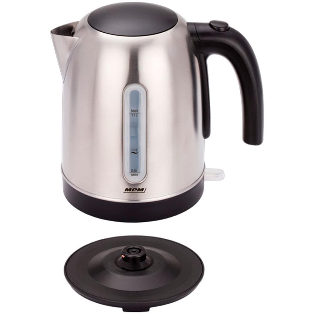 Bollitore Elettrico MCZ-102M Capacità 1.7 Litri Potenza 2200 Watt Colore Acciaio Inossidabile / Nero - Foto 2