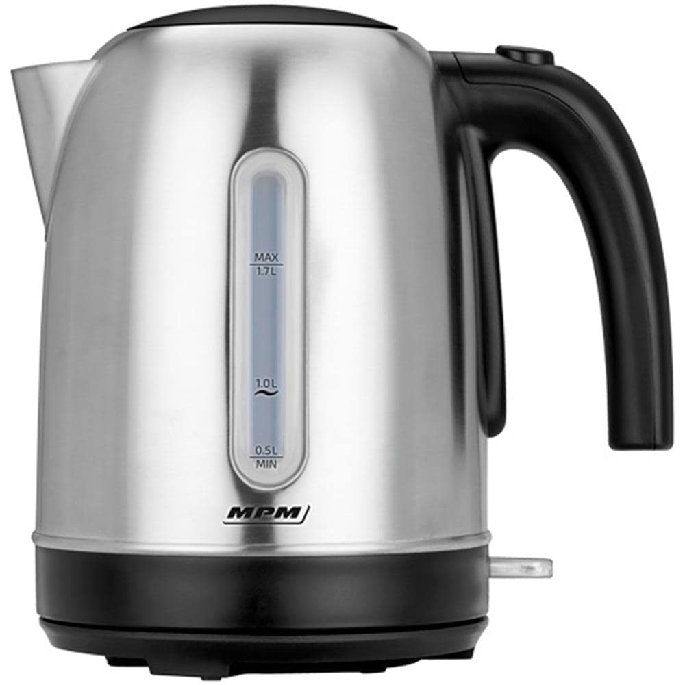 Bollitore Elettrico MCZ-102M Capacità 1.7 Litri Potenza 2200 Watt Colore Acciaio Inossidabile / Nero - Foto 1