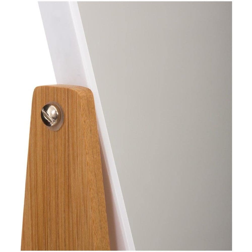 Specchio Cosmetico Bamboo, 16 X 22 Cm, Colore Bianco - Foto 2