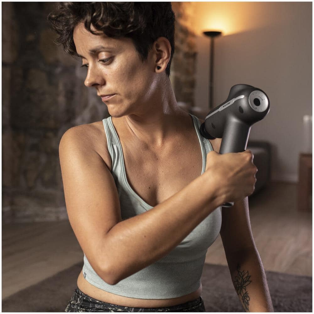 Pistola Massaggiante Synergy Potenza 50 Watt Motore con 2700 Giri /Minuto Selettore 5 Velocita 4 Testine Intercambiabili - Foto 2