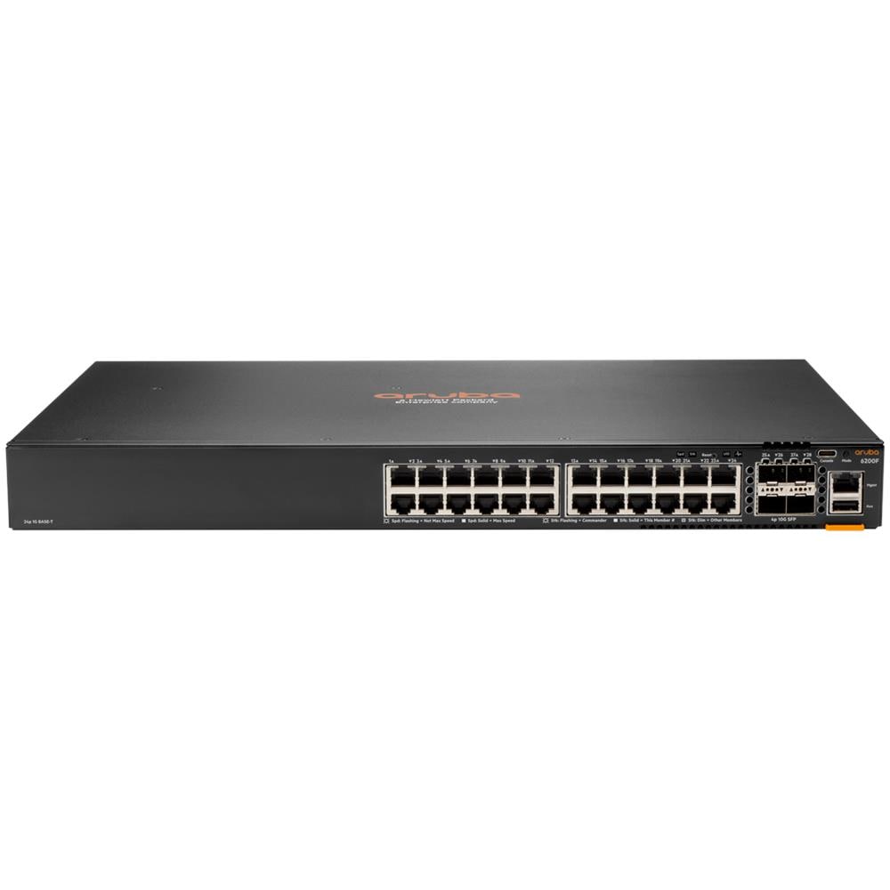 6200F 24G 4SFP+ Gestito L3 Gigabit Ethernet (10/100/1000) 1U Nero - Foto 1