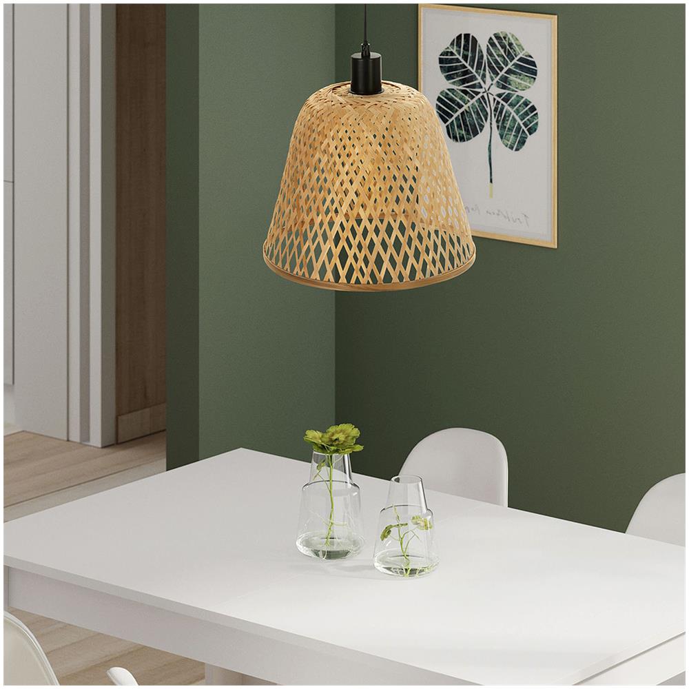 Lampada Da Soffitto In Bambù Raku, Diametro 30 Cm - Foto 2