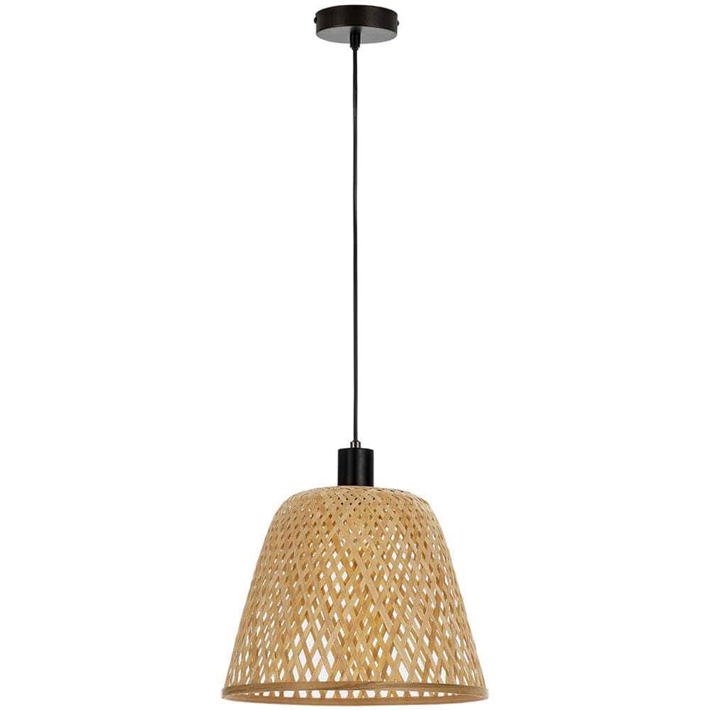 Lampada Da Soffitto In Bambù Raku, Diametro 30 Cm - Foto 1