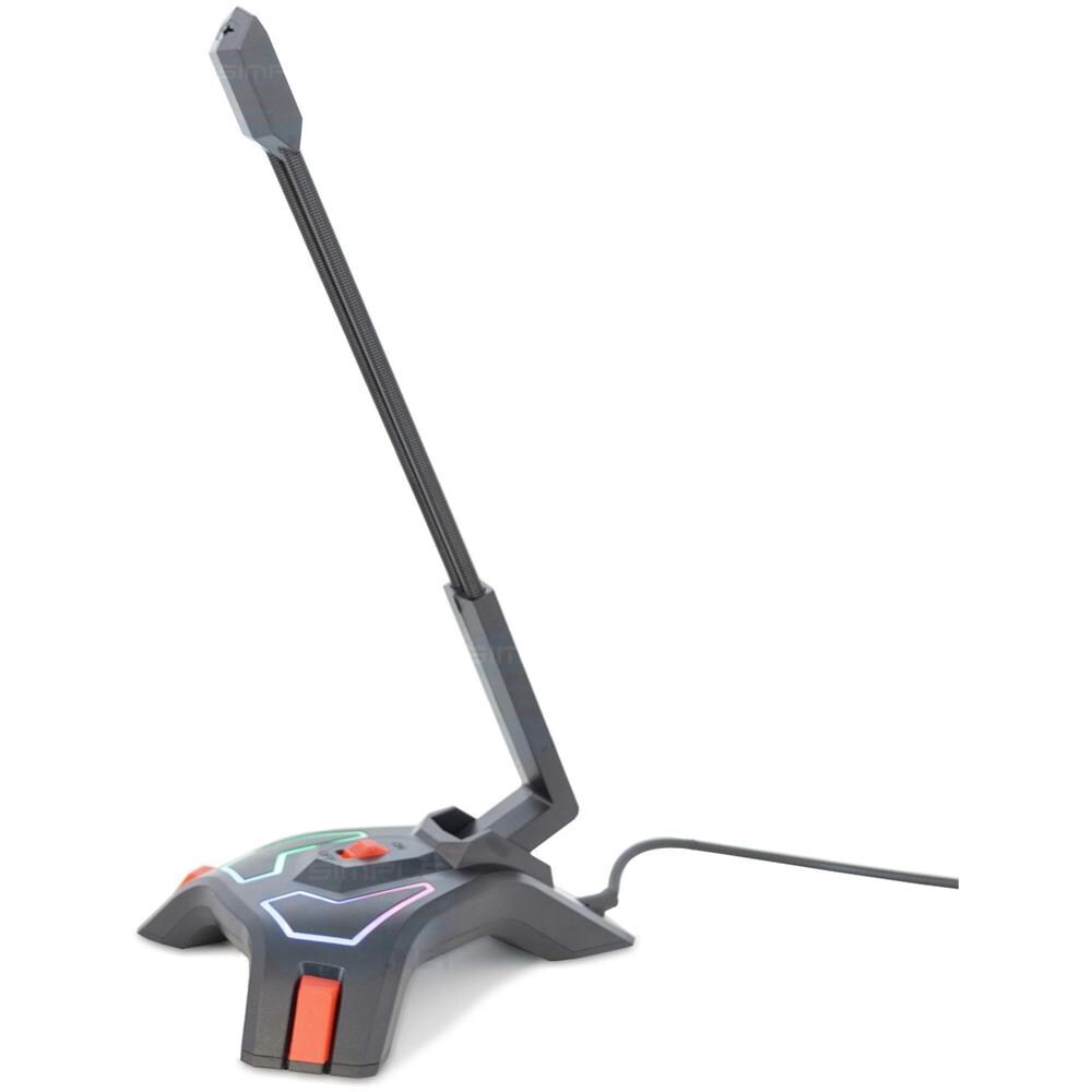 Microfono Cablato Rgb Con Cavo Ergonomico Da Gaming Streaming Editing Streamer - Foto 1