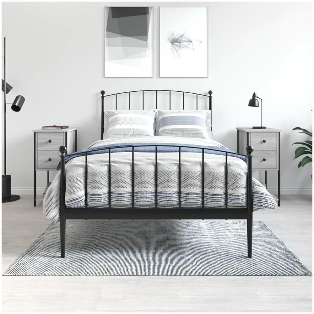 Comodini 2 Pz Grigio Sonoma 32x42x70 Cm In Legno Multistrato - Foto 1