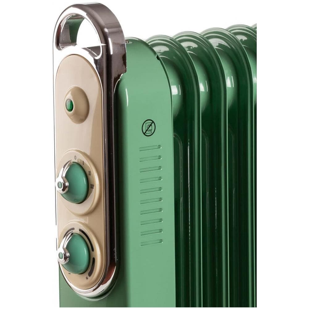 Radiatore a Olio Linea Vintage 8251 9 Elementi 2000 W Verde - Foto 2