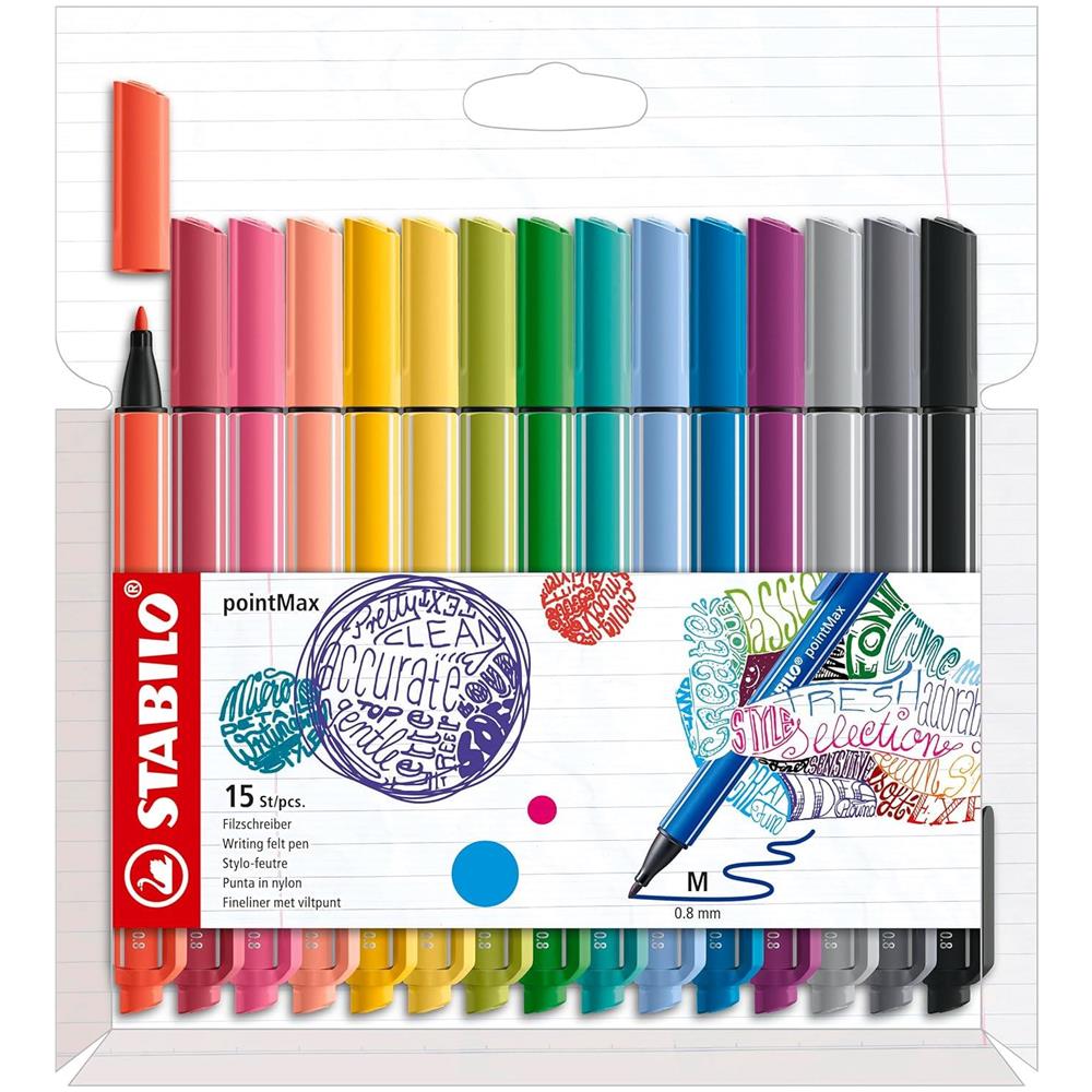 pointMax - Fineliner Premium - Astuccio da 15 - Colori assortiti - Foto 1