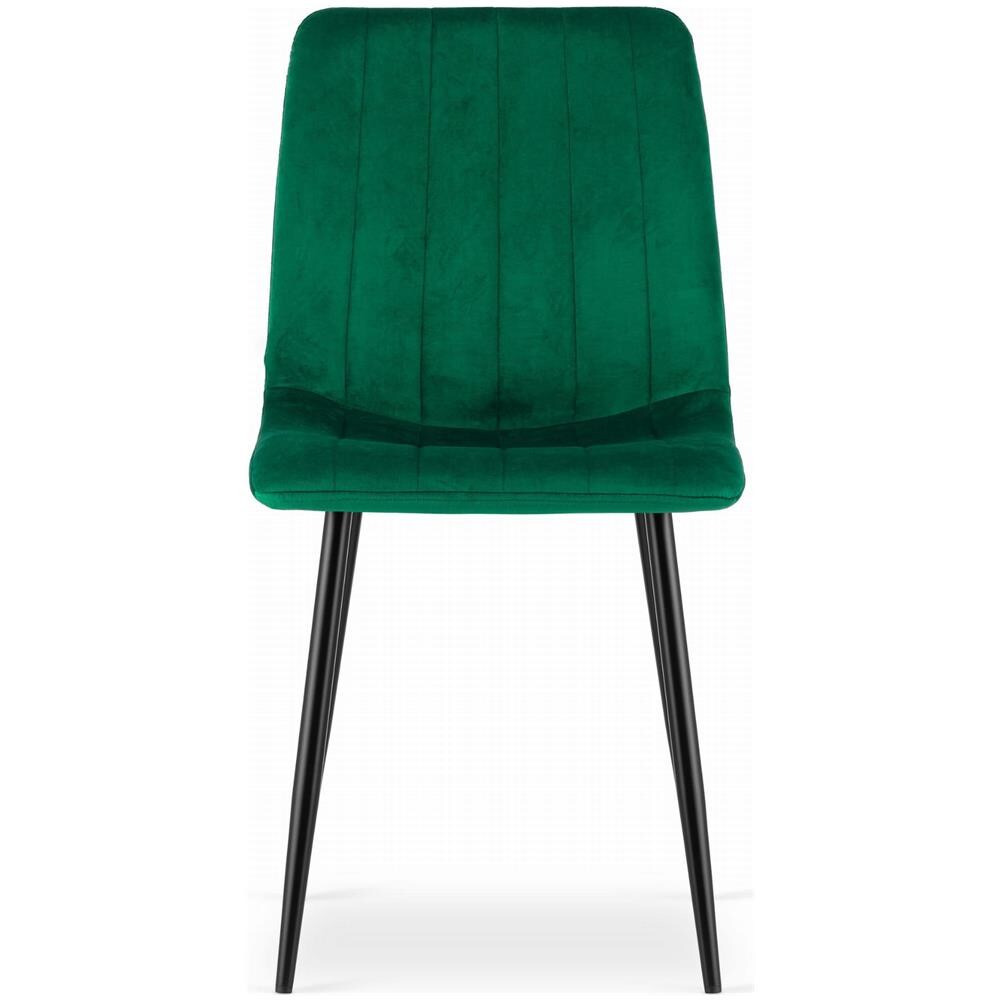 Sedia JEWA - Design ergonomico in velluto verde scuro x 1 - Foto 2