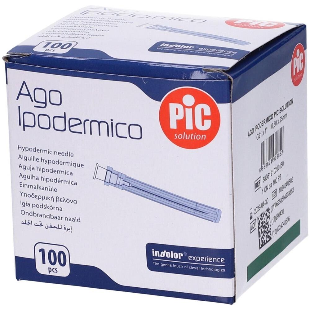 Ago Ipodermico Pic Gauge 21 1 100 Pezzi - Foto 1